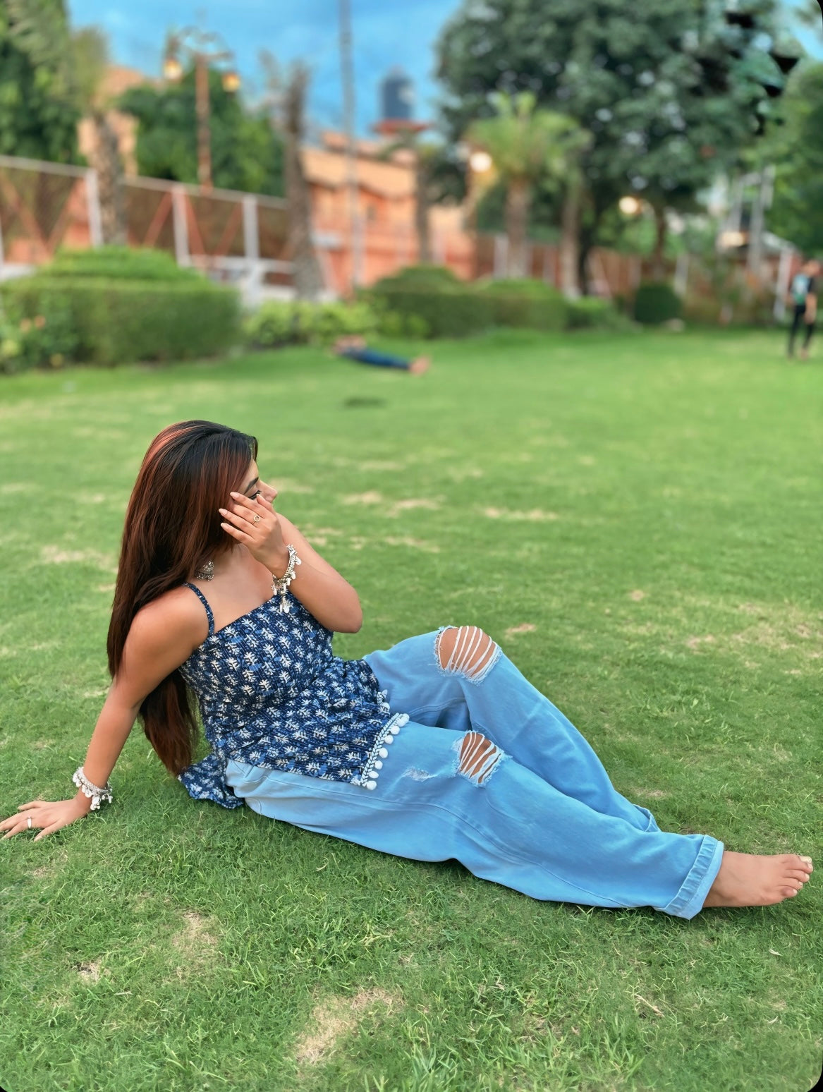 Mira Tie-Back Desi Kurti💙✨