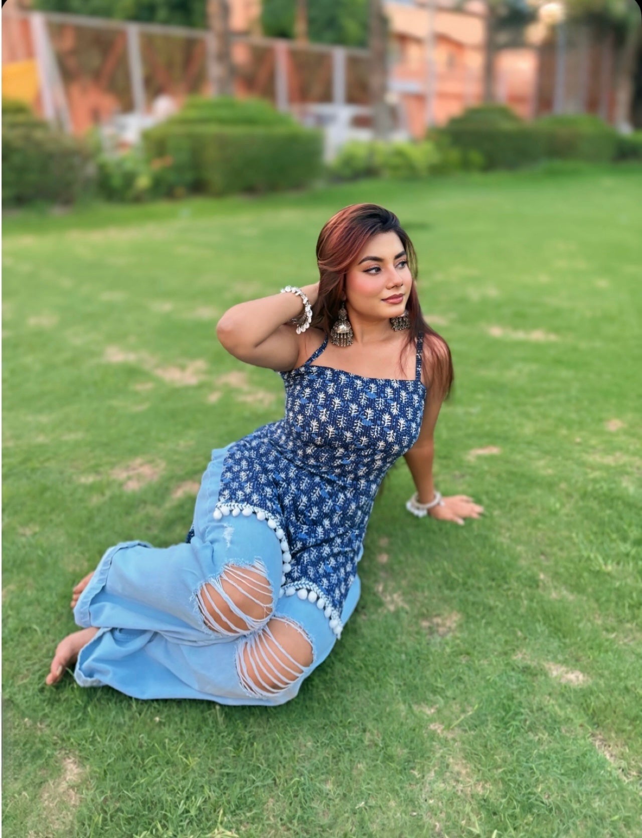 Mira Tie-Back Desi Kurti💙✨