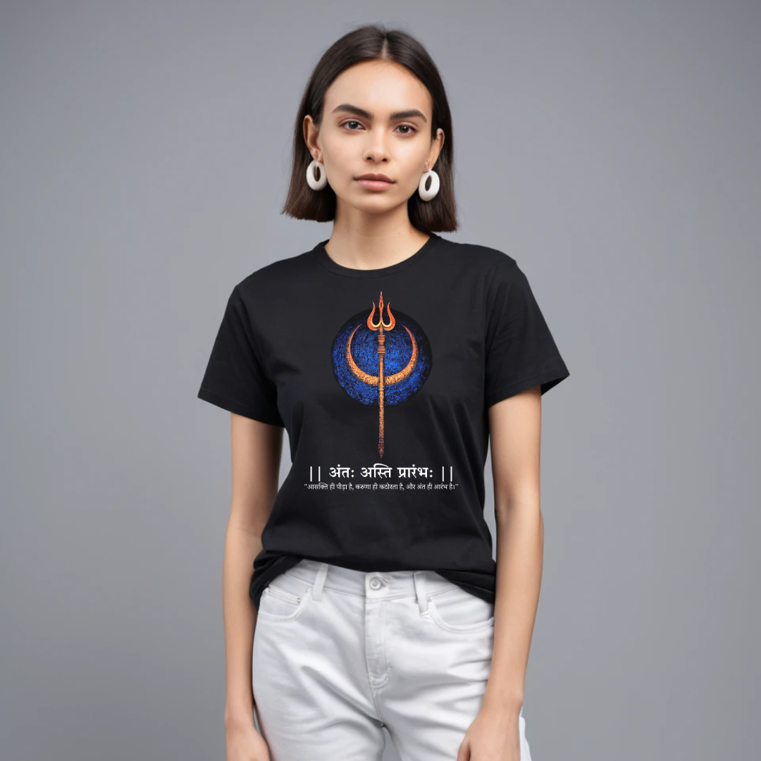 Shiv Trishul T-shirt, Spiritual T-shirt, Yoga T-shirt.