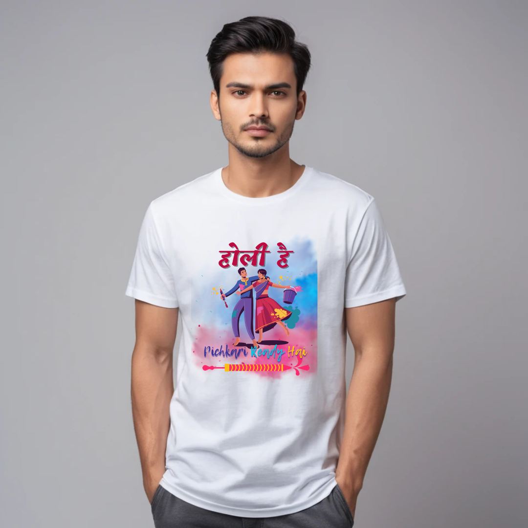 Pichkari ready hai Holi T-Shirt | Unisex Tshirt Online