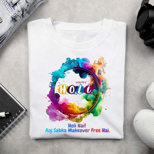 Happy Holi T-shirt | Unisex Tshirt Online