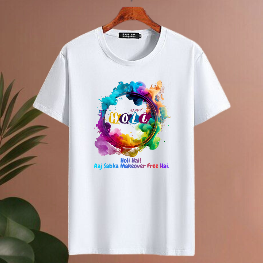 Happy Holi T-shirt | Unisex Tshirt Online