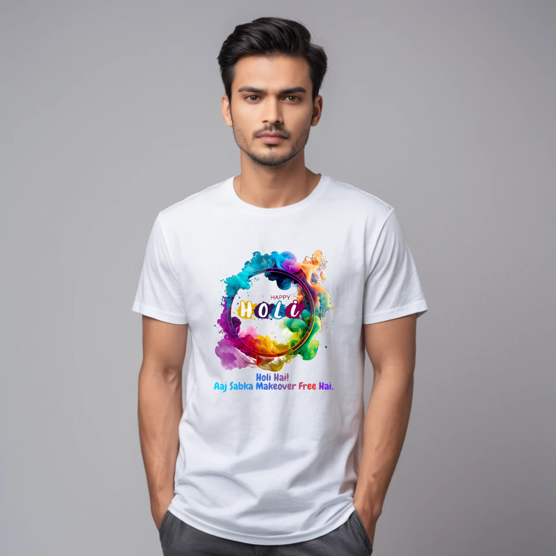 Happy Holi T-shirt | Unisex Tshirt Online