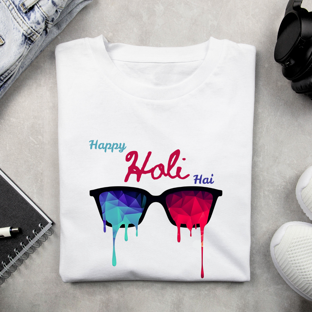 Holi Color eye glass T-Shirt | Unisex Tshirt Online