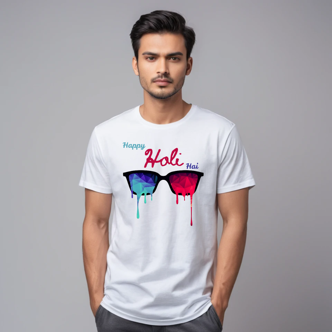 Holi Color eye glass T-Shirt | Unisex Tshirt Online