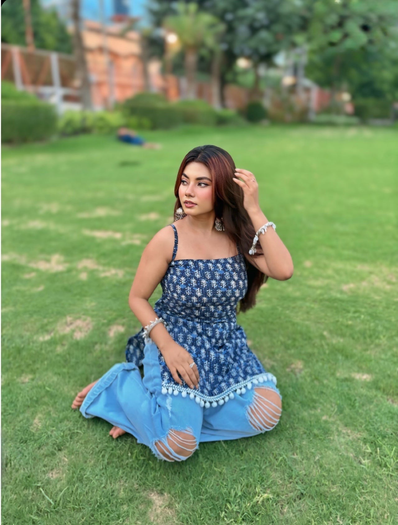 Mira Tie-Back Desi Kurti💙✨